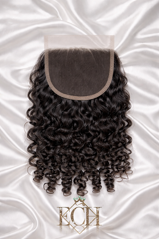 Burmese Curly Closure – Premium Virgin Hair