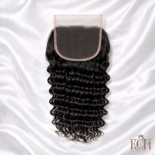 Deep Wave Closures — Premium Virgin Hair
