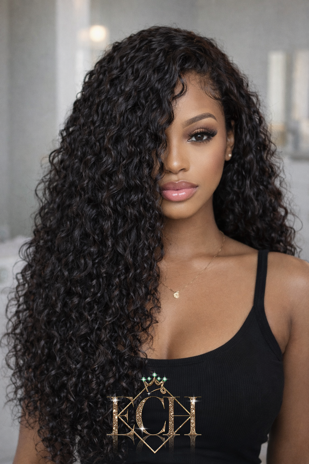 Italian Curly Transparent  Lace Wig