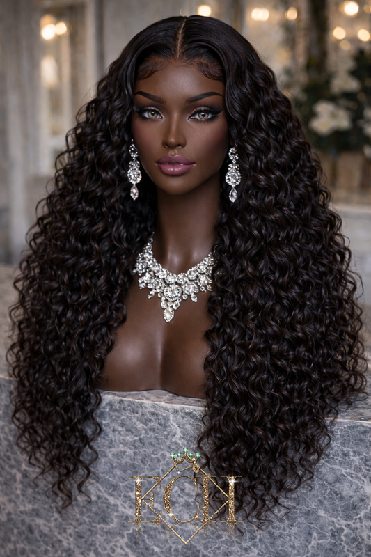 Italian Curly Transparent  Lace Wig