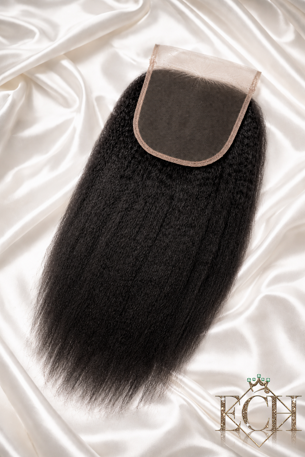 Kinky Straight Closure – Premium Virgin Hair