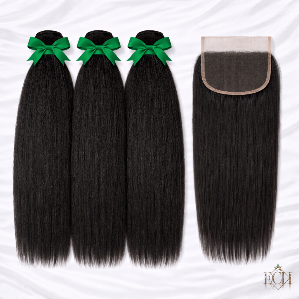 Kinky Straight Closure – Premium Virgin Hair